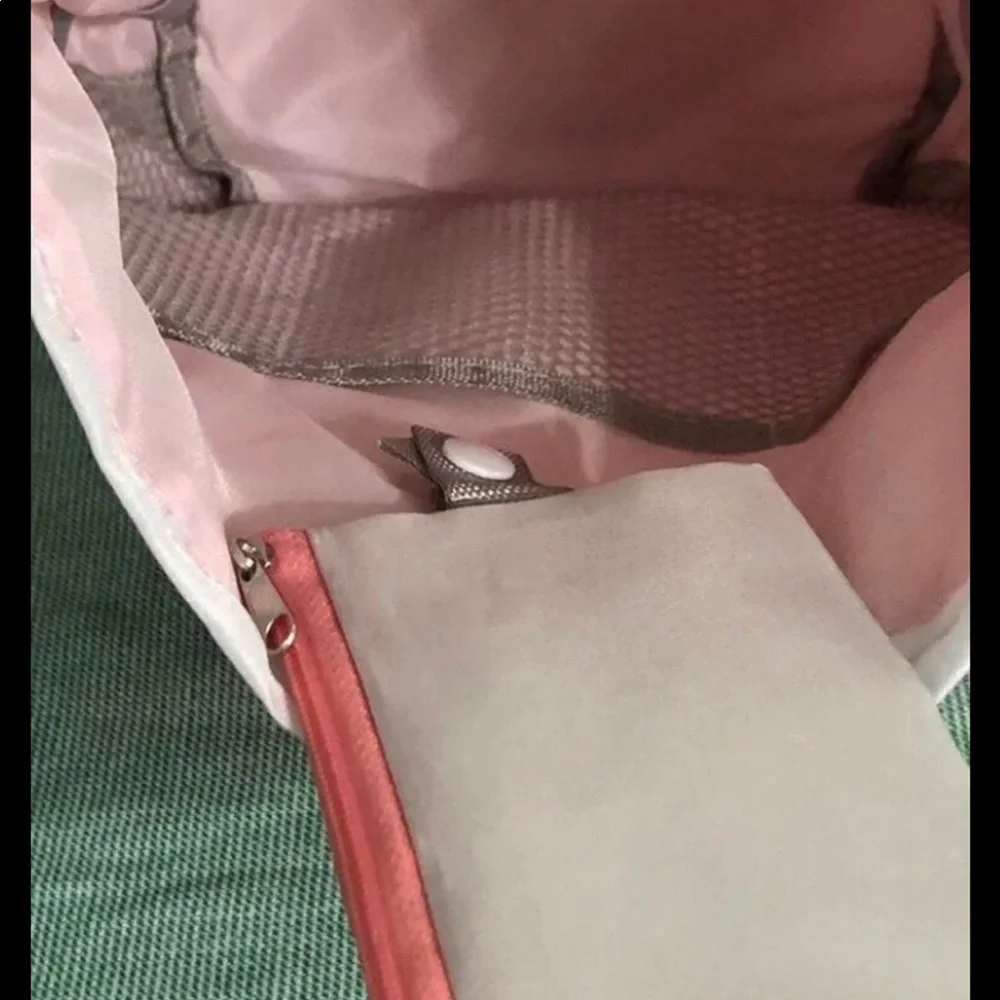 Make up bag with pouch pink